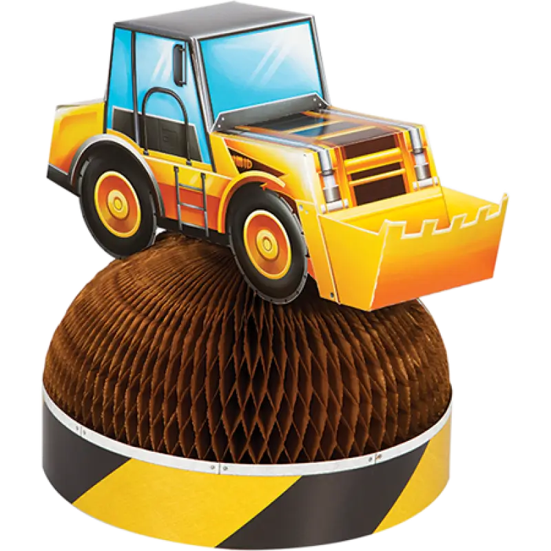 Big Dig Construction 3d Honeycomb table party Centrepiece
