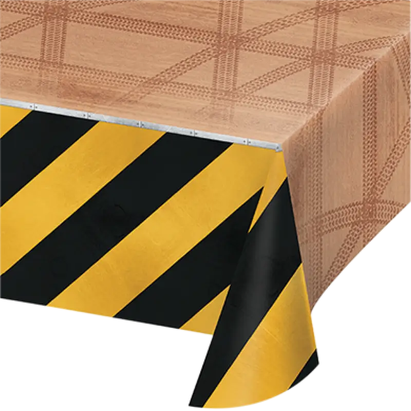 Big Dig Construction Plastic Tablecloth  table cover