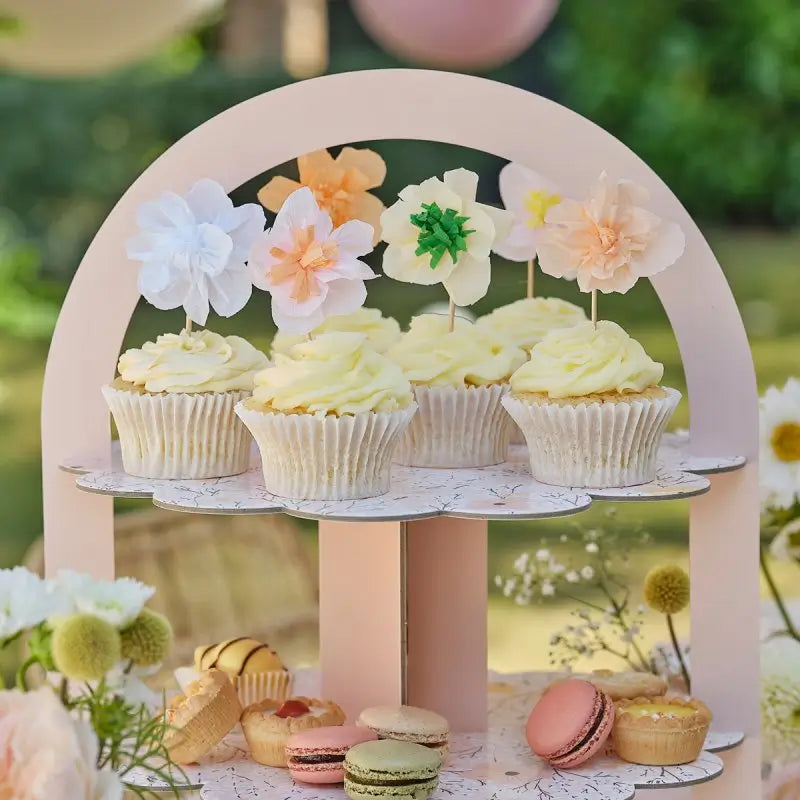 birthday bloom cake stand