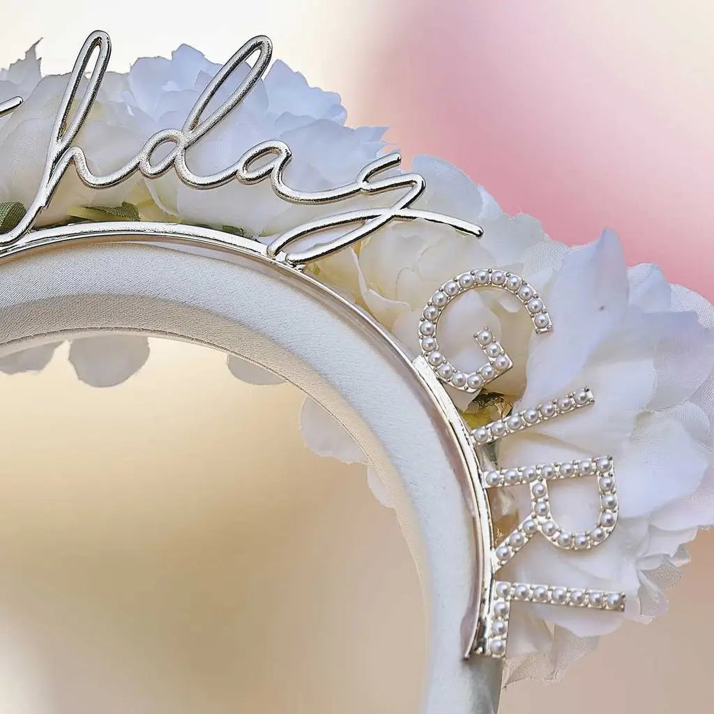 birthday bloom Floral Birthday Girl Birthday Headband