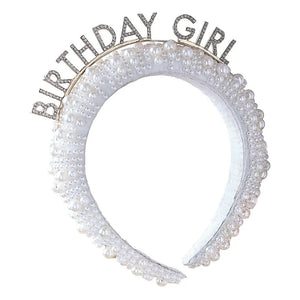 Pearl Birthday Girl Headband