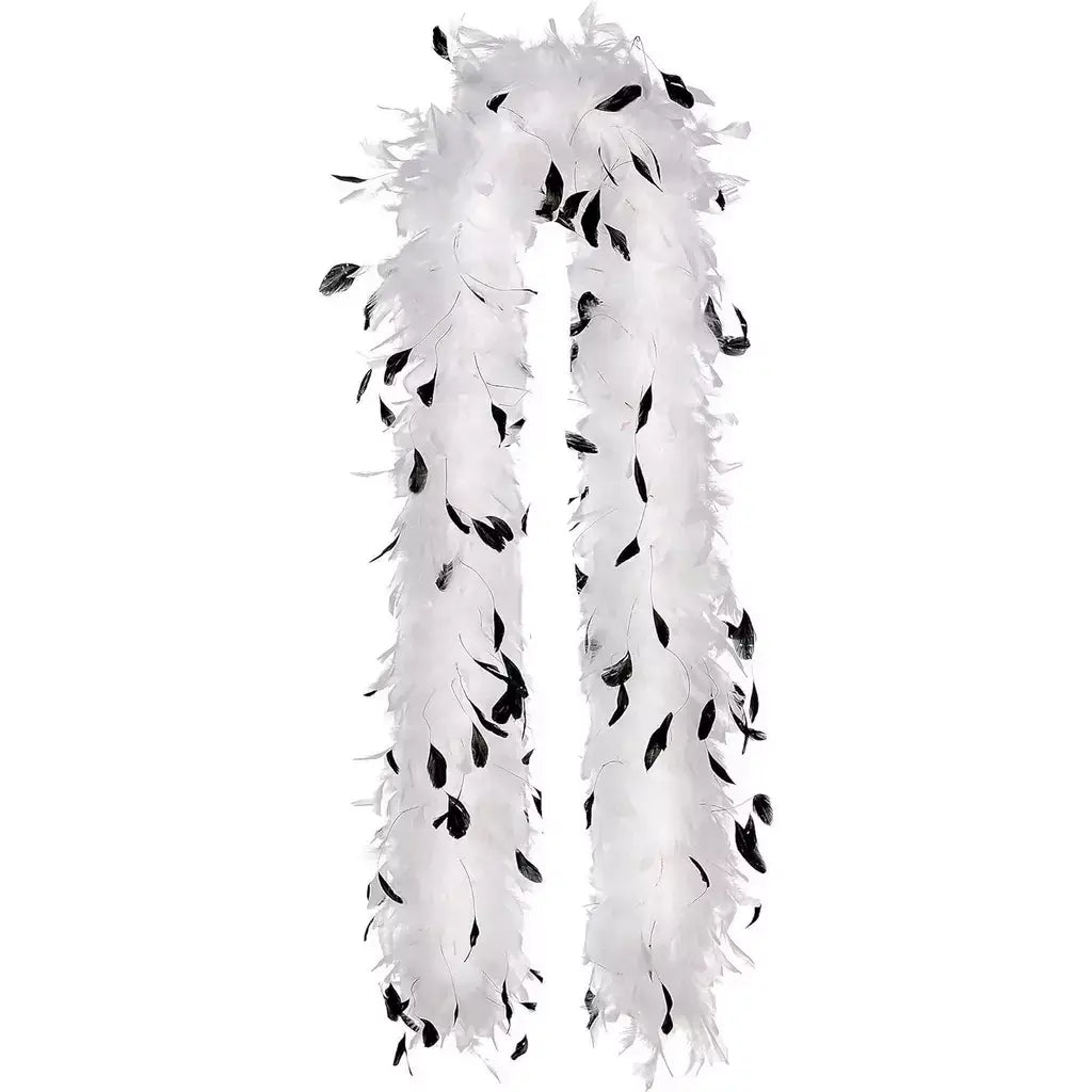 Real Feather Boa - Black & White