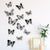 3d Black & White Butterfly Paper Stickers 18pk