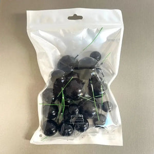 Black Cake Topper Ball Set for Birthday Cakes