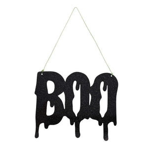 Acrylic Halloween Boo sign with hanging cord
