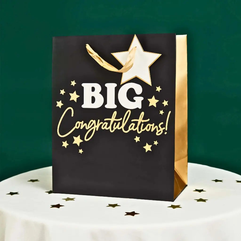 Celebration gift bag big congratulations