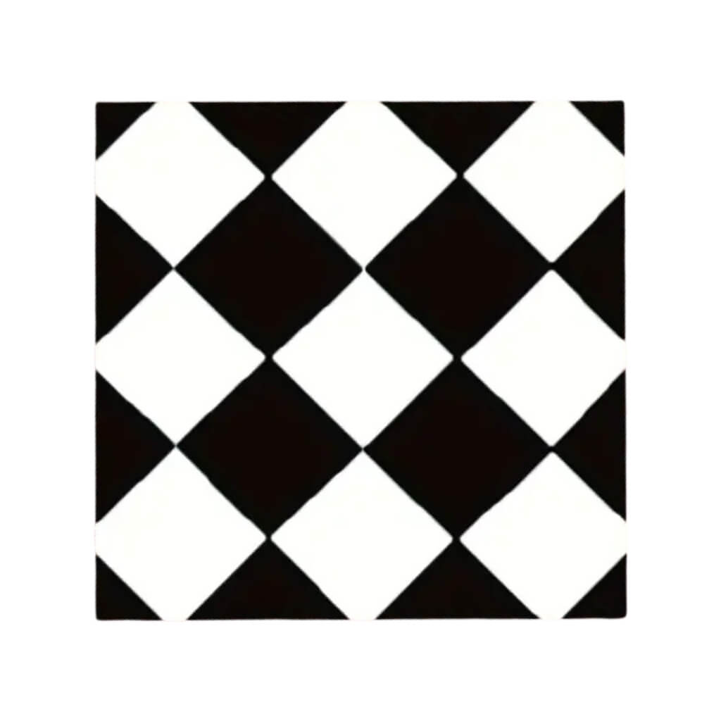 Black & White Chequered Paper Party Luncheon Napkins 20pk