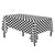 Black & White Check Plastic Table Cover 274cm