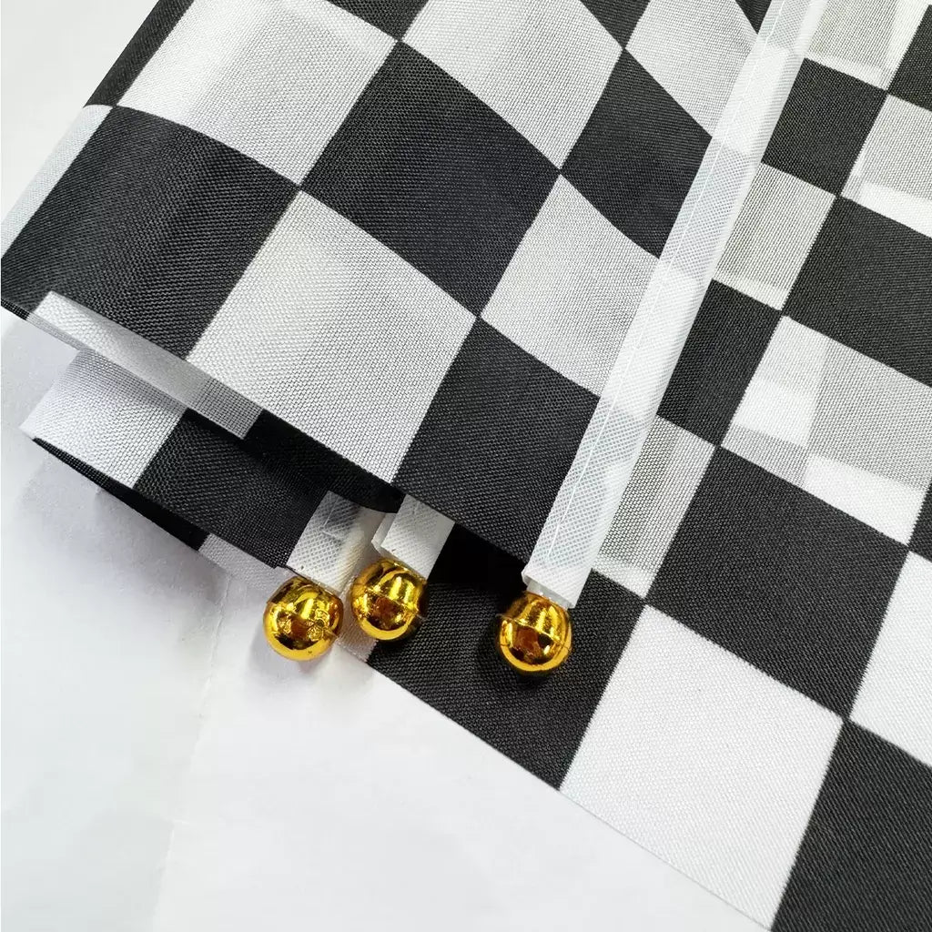 Black & White Checkered Racing Handheld Flags 6pk