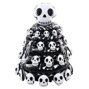 Jumbo 3D Standing Skull Pile Foil Balloon Halloween party decorations