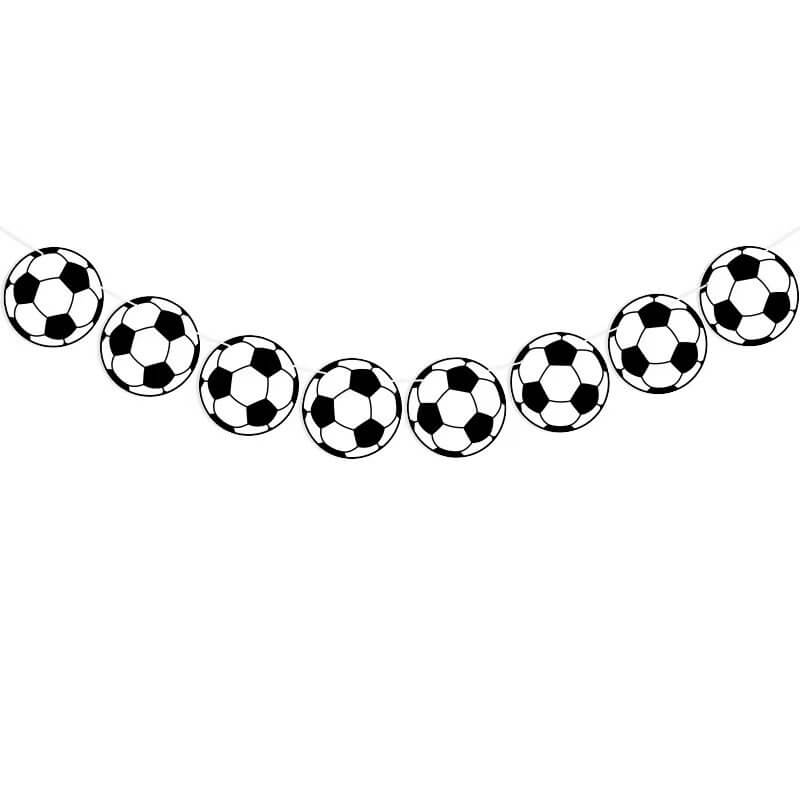 Soccer Ball Shaped Paper Banner