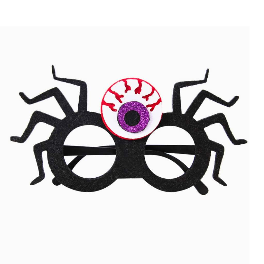Red Vein Eyeball Spider Legs Paper Glasses halloween costumes accessories