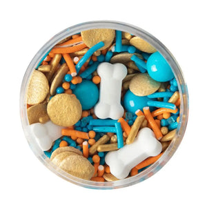 blue dog sprinkles mix cupcake decorations