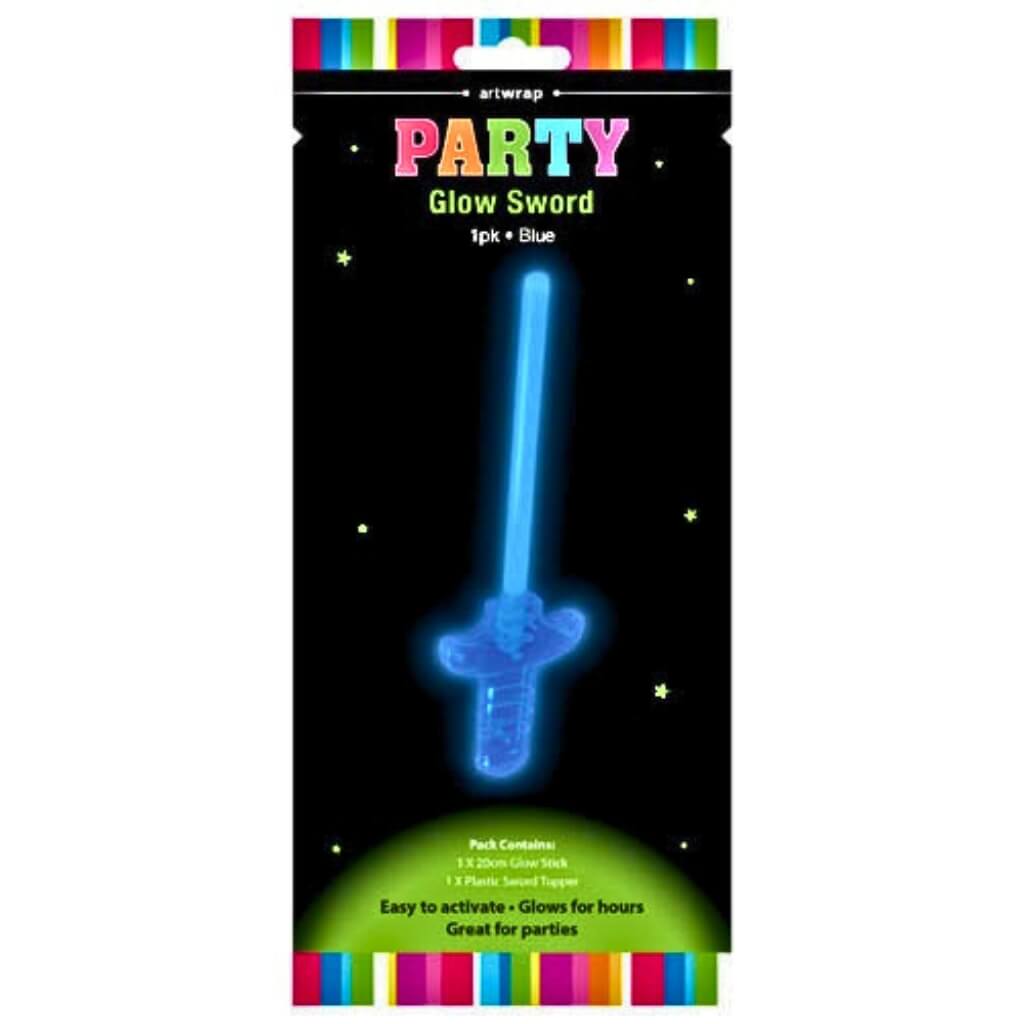 Blue glow stick sword