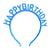 Kids Princess Happy Birthday Headband - Blue