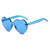 Blue Love Heart Party Sunglasses