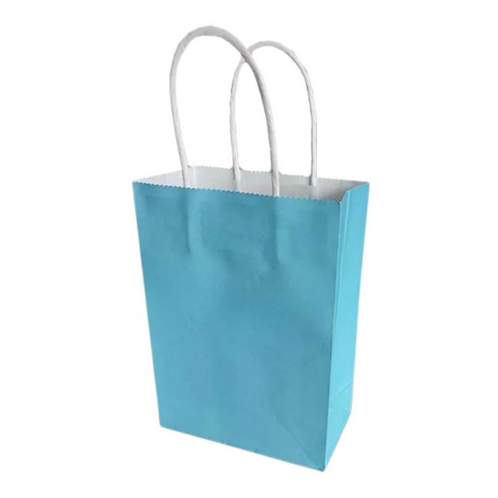 Blue Paper Gift Bags 4pk
