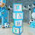 Blue Balloon Cube Box with Letter