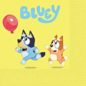 Bluey and Bingo lunch napkins pack of 16