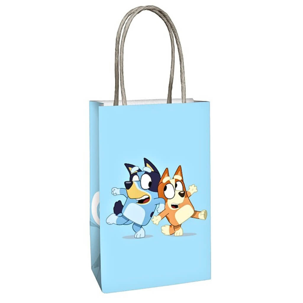 Bluey kraft treat bags with Bluey and Bingo