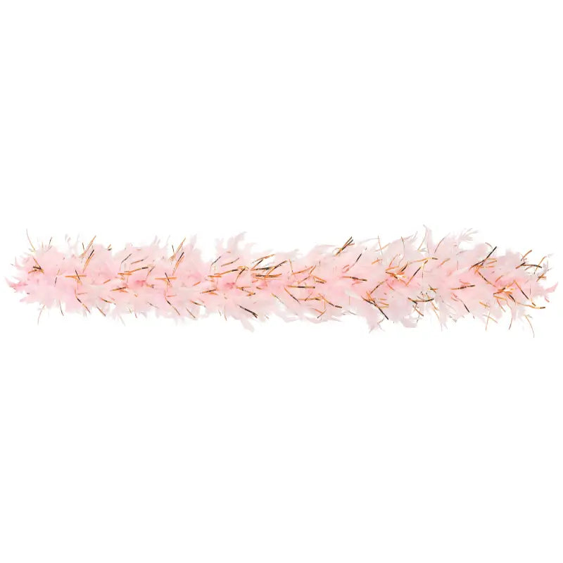 Real Feather Boa - Blush & Gold