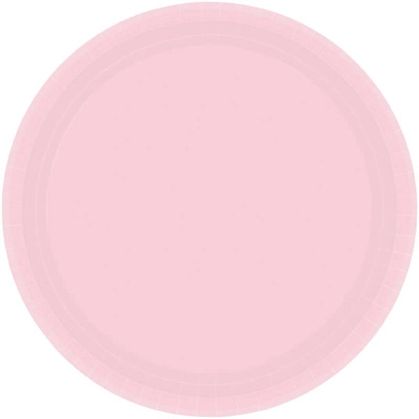 20pk Paper Plates 23cm Blush Pink Barbie Themed Party Tableware