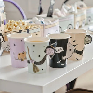 Boo Crew character Halloween paper cups 266ml pack of 8
