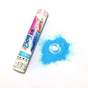 Gender Reveal Smoke Party Popper - Blue