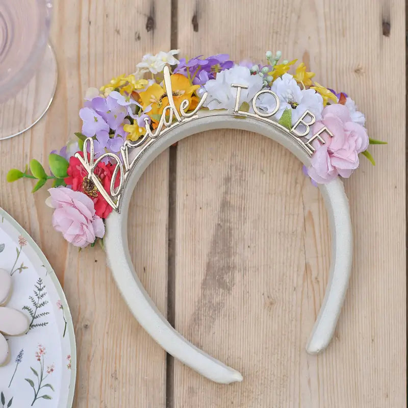 Bridal Bloom Floral Bride To Be Headband