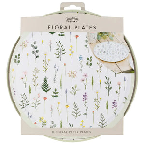 Floral Bloom Hen Party Paper Plates 8pk