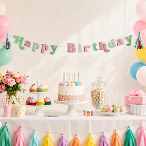Bright Banquet birthday banner 2m