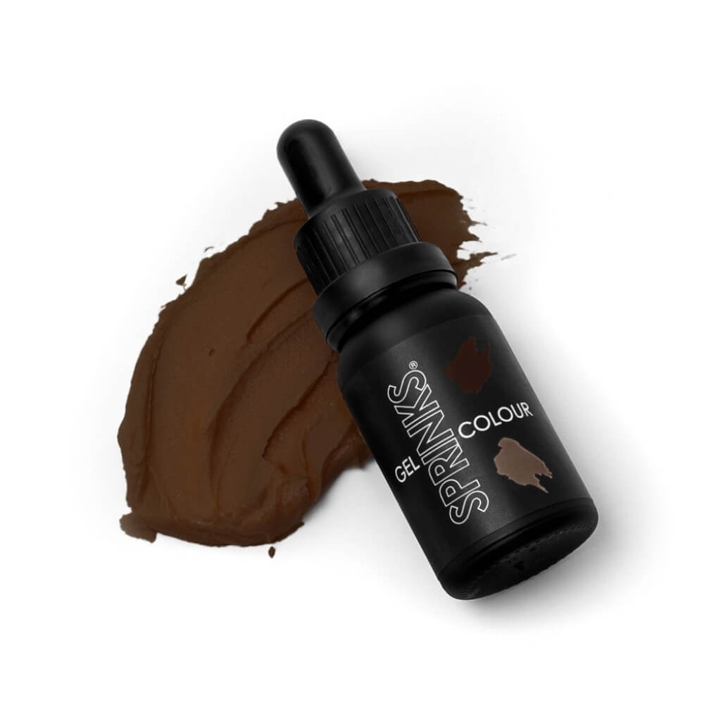 Sprinks brown gel food colouring 15ml bottle
