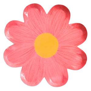 Brushed Watermelon Daisy Paper Plates 17cm 10pk