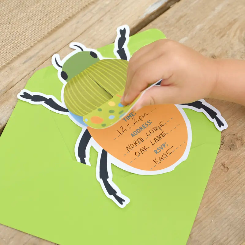 Pop Up Bug Party bugging out Invitations 5pk