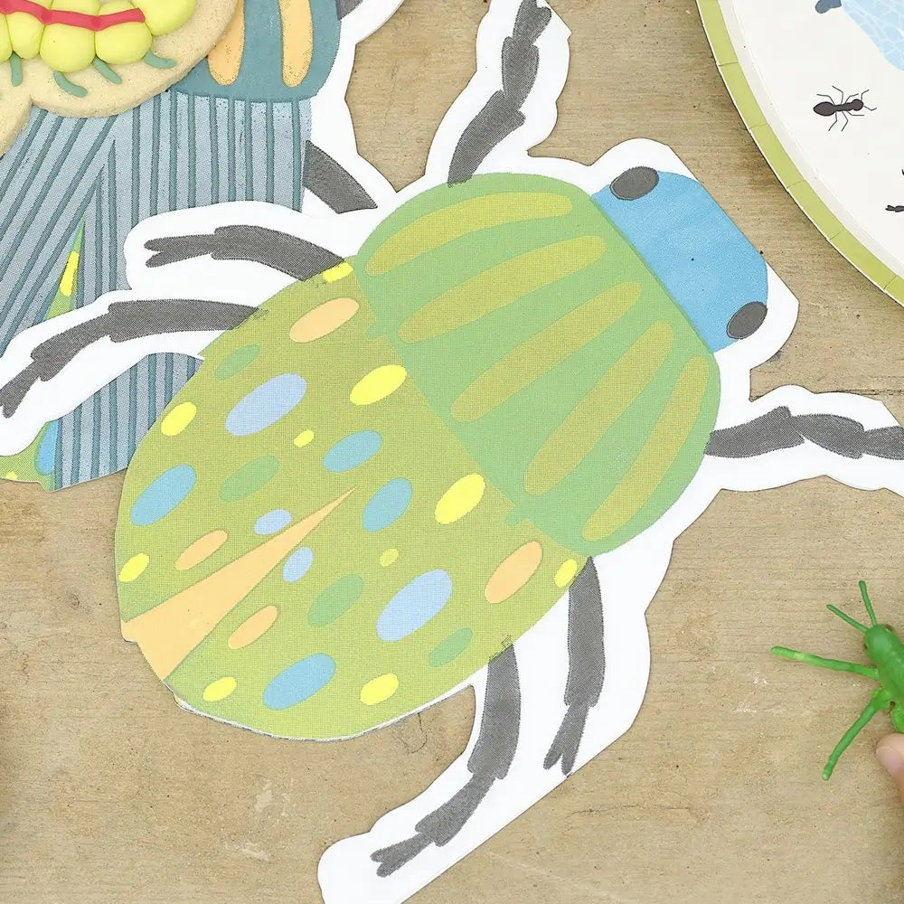 Bug Party Round Paper Napkins 16pk