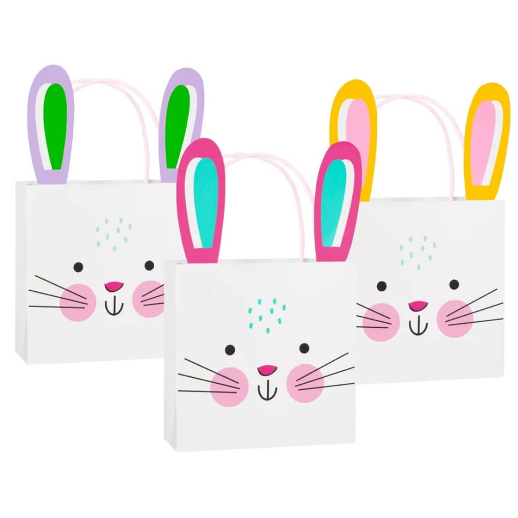 Bunny Ear Paper Favour Bags 3pk