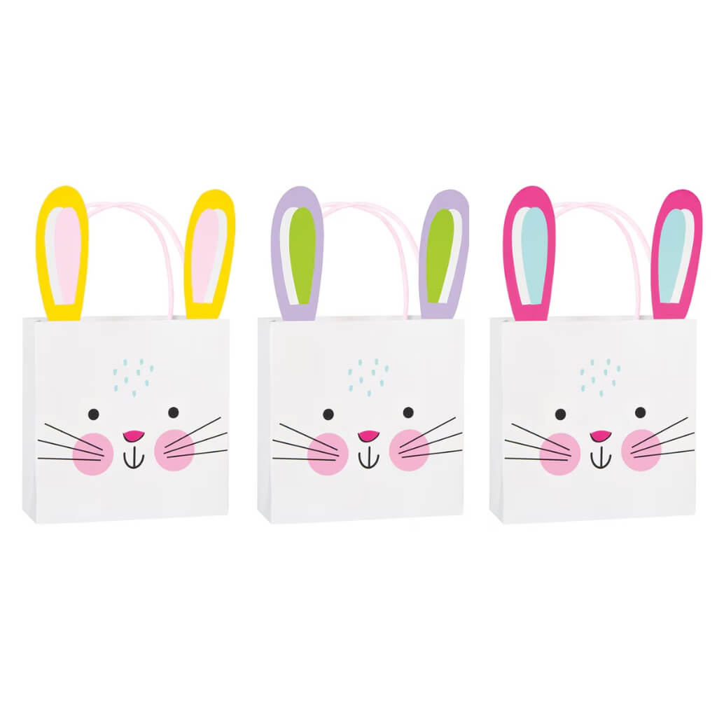 Bunny Ear Paper Favour Bags 3pk