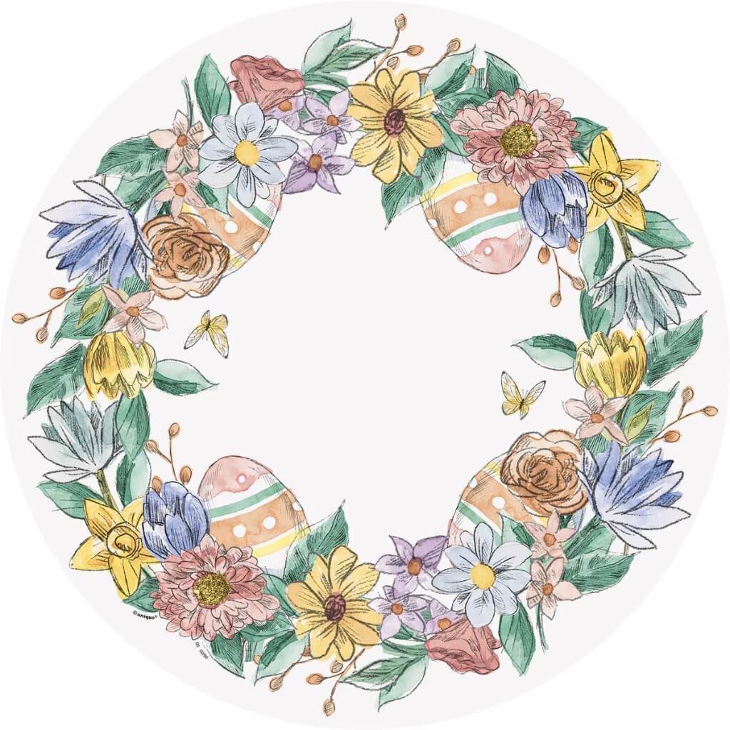 Easter Bunny Friends Round Placemats 8pk