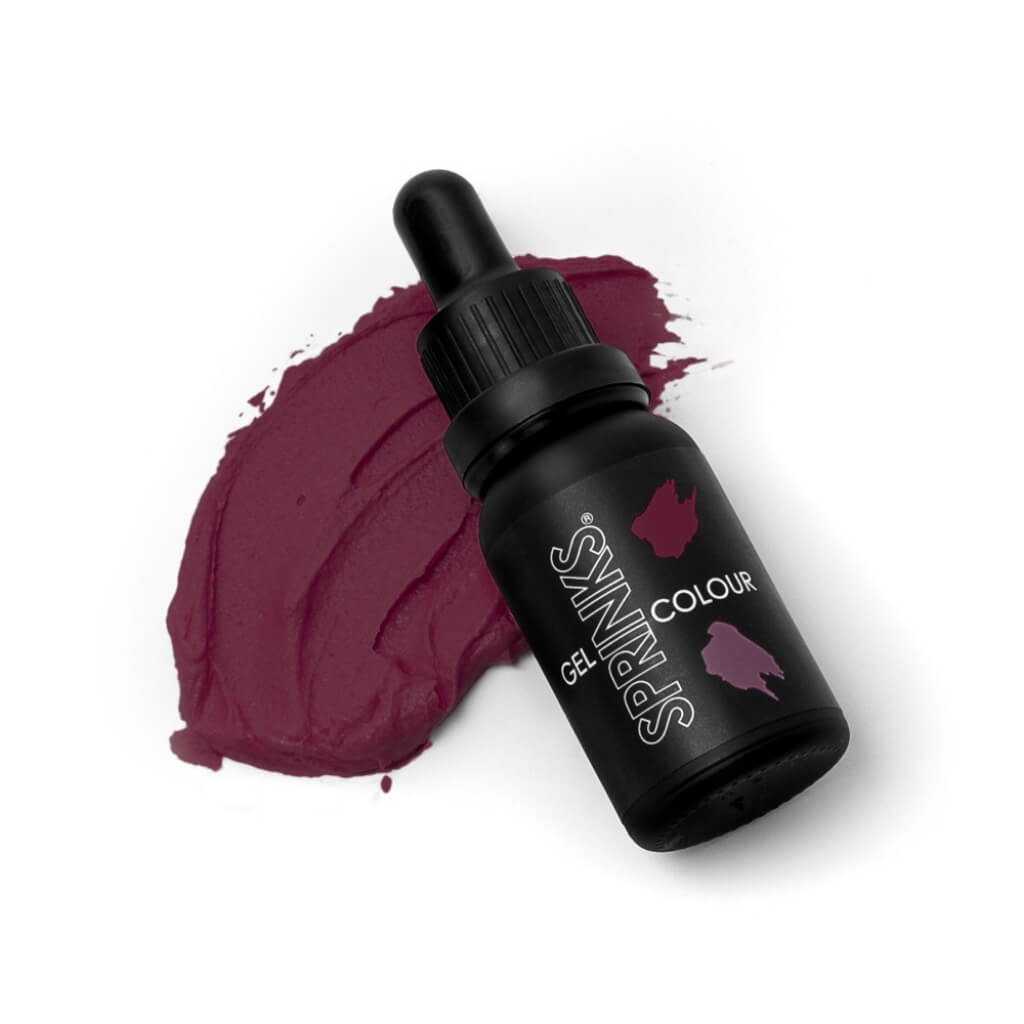 Sprinks maroon gel food colouring 15ml bottle