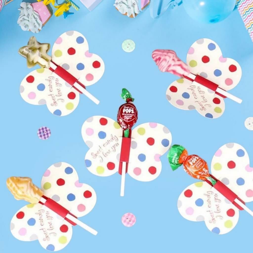 Butterfly Lollipop Stick Holders 20pk