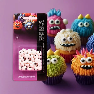 Small edible eyes for cupcake decorating
