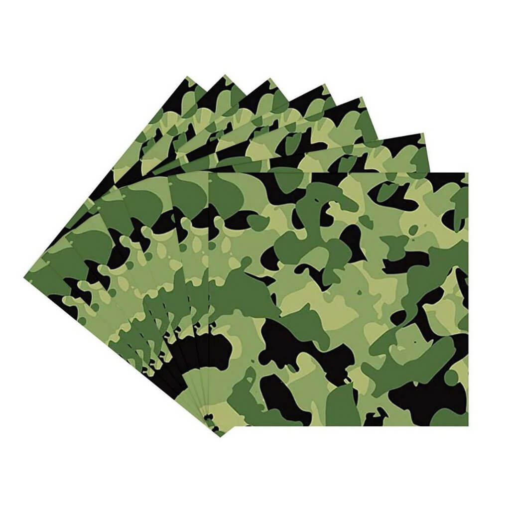 Camouflage Paper Lunch Napkins 10pk