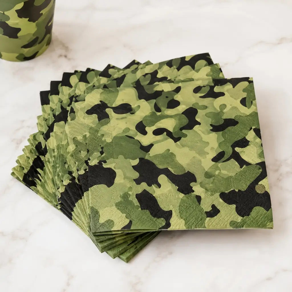 Camouflage Paper Lunch Napkins 10pk