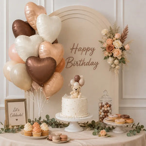 Chocolate cream heart balloon bouquet