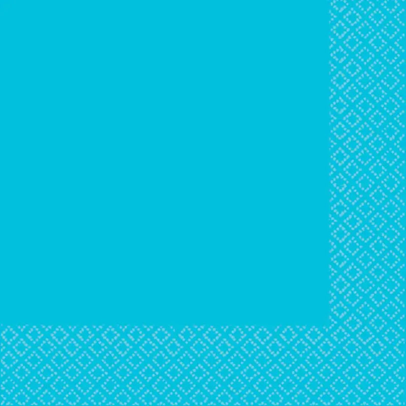 Caribbean Blue Lunch Napkins 2 Ply 40pk