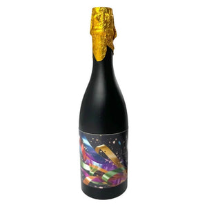 Champagne bottle twist Party Popper 31cm releasing rainbow foil confetti