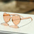 Champagne Gold Love Heart Party Sunglasses