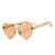 Champagne Gold Love Heart Party Sunglasses