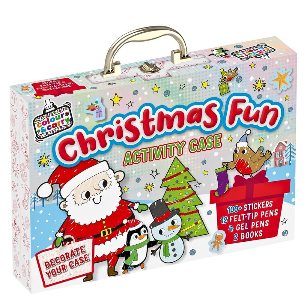 Christmas Fun Colour and Carry activity case for kids