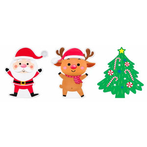 Christmas Shape-Cut Paper Napkins 12 Pack Assorted